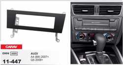 1-DIN AUDI A4 (B8) 2007+, Q5 2008+ inbouwpaneel Audiovolt 11-447