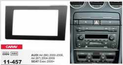 2-DIN SEAT Exeo 2009-2013 / AUDI A4 (B6) 2002-2006, A4 (B7) 2002-2007 afdeklijst / installatiekit Audiovolt 11-457