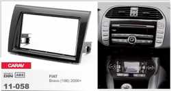 2-DIN FIAT Bravo (198) 2006+ afdeklijst / installatiekit Audiovolt 11-058