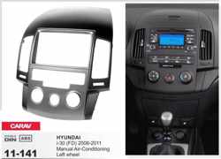 2-DIN HYUNDAI i-30 (FD) 2008-2011 (Manual Air-Conditioning / Left wheel) inbouwpaneel Audiovolt 11-141