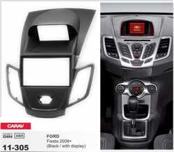 2-DIN FORD Fiesta 2008+ w/display (Black) afdeklijst / installatiekit Audiovolt 11-305