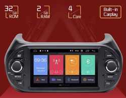 nu met GRATIS CAMERA! Fiat Qubo/Fiorini 2008-2019 Citroen Nemo 2008-2017 Peugeot Bipper 2008-2018 Bipper Tepee 2008-2018 Android 10 navigatie 2+32GB Bluetooth USB WiFi SD Kaart