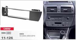 1-DIN BMW X3 (E83) 2004-2010 afdeklijst / installatiekit Audiovolt 11-126