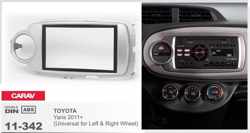2-DIN TOYOTA Yaris 2011+ (Universal for Left and Right Wheel) afdeklijst / installatiekit Audiovolt 11-342