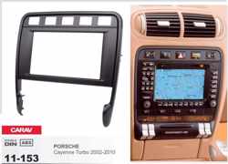 2-DIN PORSCHE Cayenne Turbo 2002-2010 afdeklijst / installatiekit Audiovolt 11-153