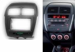 2-DIN PEUGEOT (4008) 2012+ / MITSUBISHI ASX, RVR, Outlander Sport 2010+ / CITROEN C4 Aircross 2012+ (w/PCB for Airbag and Alarm signal) frame Audiovolt 11-103