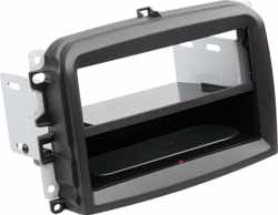 2-DIN Paneel Inbay® Fiat 500L 2012-2019 Kleur: Zwart