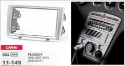 2-DIN PEUGEOT (308) 2007-2013, (408) 2011+ afdeklijst / installatiekit Audiovolt 11-149
