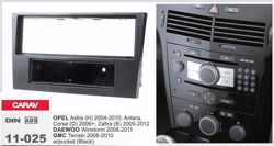 1-DIN OPEL Astra (H) 2004-2010; Antara, Corsa (D) 2006+; Zafira (B) 2005-2012 / DAEWOO Winstorm 2008-2011 / GMC Terrain 2008-2010  w/pocket (Black)   inbouwpaneel Audiovolt 11-025