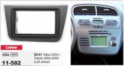 2-DIN SEAT Altea 2004+, Toledo 2004-2009 (Left wheel) inbouwpaneel inbouwframe voor autoradio