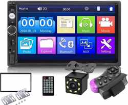 Autoradio 7'' MP5 Carplay Touchscreen 2 DIN | Bluetooth | Aux | USB |Gratis Achteruitrijcamera | Infotainment Systeem