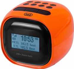 Trevi RC80D2 DAB - Klokradio met digitale ontvanger DAB / DAB+ / FM - oranje