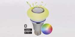 Led lamp bluetooth smart speaker lamp - audiosonic - met App - led lamp 16 miljoen kleuren - E27 -
