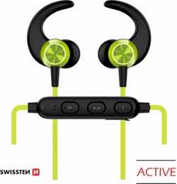 Swissten Bluetooth Oordopjes Active - Draadloze Sport Oordopjes - Limoen