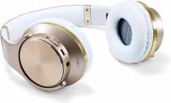 Conceptronic CHSPBTNFCSPKG hoofdtelefoon/headset Hoofdband Goud, Wit