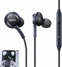 Wired AKG Earphones  - Zwart - Samsung Galaxy S10+ oortjes  - Tuned by AKG - In-ear oordoppen - Oortjes met draad - Noice-cancelled - Android apparaat oortjes