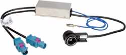 Antenne Adapter-Diversity ISO/ 2xFAKRA Phantom power Audi- Maserati -Scania -Seat -Volkswagen -Skoda
