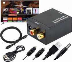 Digital Audio Converter (DAC) inclusief kabels | Digitaal Naar Analoog |  Optical USB | Coaxiaal | DAC  | Digitaal Toslink naar rood/wit