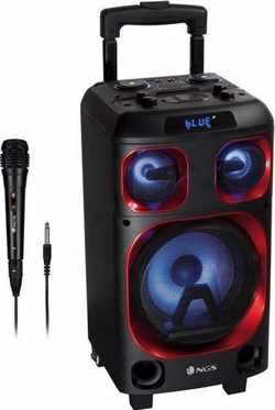 Dankzij de draagbare Bluetooth®-luidsprekers NGS WILDSKAZERO 120W Zwart/Rood