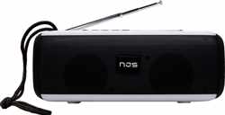 NJS 044 - Bluetooth speaker - Muziek box - Draadloos - LED disco lampen - 10 watt - Zwart