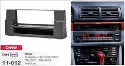 1-DIN BMW 5-Series (E39) 1995-2003; X5 (E53) 1999-2006 w/pocket afdeklijst / installatiekit Audiovolt 11-012