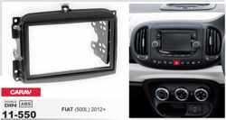 2-DIN FIAT (500L) 2012+  inbouwpaneel Audiovolt 11-550