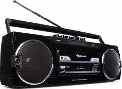 auna Duke DAB cassetterecorder radio DAB+/FM tuner - Bluetooth / USB / SD - Telescoopantenne - Wekfunctie - Jaren 80 look