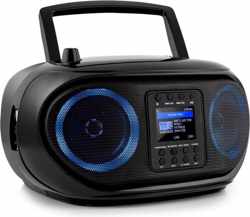 auna Roadie Smart boombox internetradio - DAB/DAB+ FM tuner - CD speler - full-colour 2,4" HCC display - WiFi - Bluetooth - USB