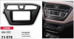 2-DIN HYUNDAI i-20 2014+ (Left wheel) afdeklijst / installatiekit Audiovolt 11-578