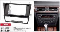 2-DIN BMW 3-Series (E90/91/E92/E93) 2004-2012  (Auto Air-Conditioning, without Navigation) inbouwpaneel Audiovolt 11-125