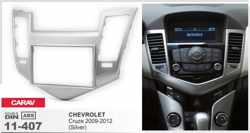 2-DIN CHEVROLET Cruze 2009-2012 (Silver) afdeklijst / installatiekit Audiovolt 11-407