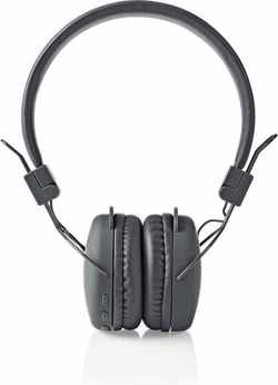 Nedis HPBT1100GY Draadloze Hoofdtelefoon Bluetooth® On-ear Opvouwbaar Grijs