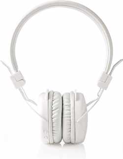 Nedis HPBT1100WT Draadloze Hoofdtelefoon Bluetooth® On-ear Opvouwbaar Wit