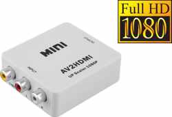Tulp - Naar HDMI Converter - AV / Composiet RCA To HDMI Audio Video Kabel Adapter