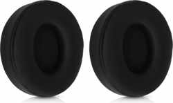 kwmobile 2x oorkussens voor Beats Solo Pro koptelefoons - imitatieleer - voor over-ear-koptelefoon - zwart