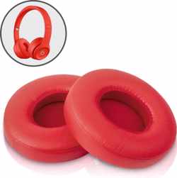 Oorkussens voor Beats By Dr. Dre Solo 2.0/3.0 wireless - Koptelefoon oorkussens voor Beats Solo rood