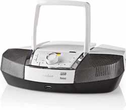 Boombox | 12 W | Bluetooth® | CD Player / FM Radio / USB / Aux | White