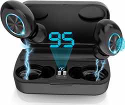 VIP EarBass Draadloze Oordopjes - In-Ear Bluetooth 5.0 Oortjes - Sport Earbuds - IPX5 Waterproof - Met Powerbank - Compact Design voor Apple iPhone Samsung Android Huawei