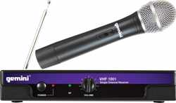 Gemini VHF-1001M Stage/performance microphone Draadloos Zwart microfoon