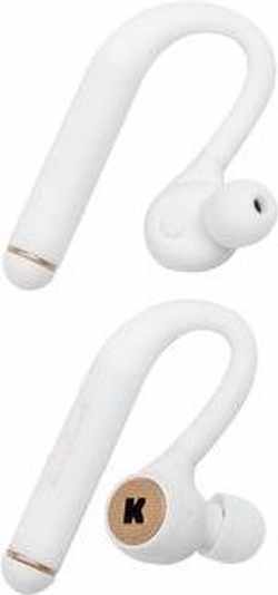 KreaFunk - bGEM Bluetooth Headphones - White/Gold (kfkm01)