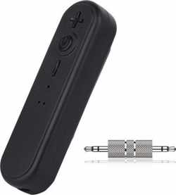 GadgetBay AUX draadloos ontvanger clip hands-free muziek - Zwart wireless receiver - Bluetooth 4.1
