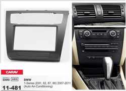 2-DIN BMW 1-Series (E81, 82, 87, 88) 2007-2011 (Auto Air-Conditioning) afdeklijst / installatiekit Audiovolt 11-481