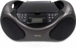 Nikkei NPRC61AT - Draagbare Boombox met CD-speler, Radio, MP3, USB-poort en Aux-in - Zwart/Antraciet
