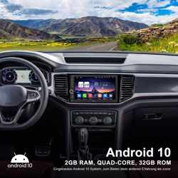 2 Din Android 10 autoradio met navigatie/Bluetooth 5.0 /WiFi /4G / 7 inch scherm