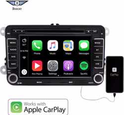 Boscer® Autoradio | Volkswagen, Skoda & Seat | Android 10 | Apple Carplay | Navigatiesysteem | DVD / CD | 7' HD scherm | Achteruitrijcamera