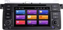 BMW e46 Android 10 navigatie dvd speler multimediasysteem bluetooth wifi met INGEBOUWDE CARPLAY