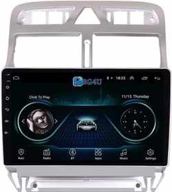 Navigatie radio Peugeot 307 2004-2013, Android 8.1, Apple Carplay, 9 inch scherm, Canbus,
