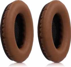 kwmobile 2x oorkussens voor Bose Quietcomfort koptelefoons - imitatieleer - voor over-ear-koptelefoon - donkerbruin