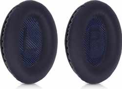 kwmobile 2x oorkussens voor Bose Quietcomfort 35 / QC35 wireless II koptelefoons - imitatieleer - voor over-ear-koptelefoon - donkerblauw