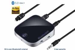 Bluetoolz® | BT-3753 |High Res Audio Bluetooth 5.0 audiozender - ontvanger met  aptX HD | Zwart| 2 jaar garantie!